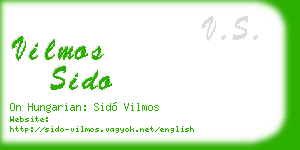 vilmos sido business card
